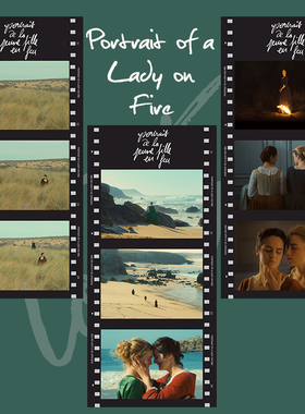 燃烧女子的肖像电影胶片卡片装饰书签纸礼物纪念周边半透明海报