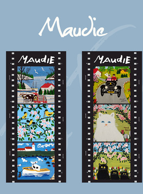 莫娣电影胶片卡片装饰书签纸礼物纪念周边半透明海报插画风景