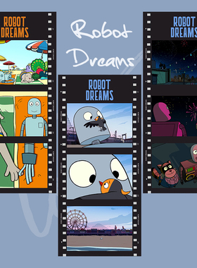 机器人之梦电影胶片卡片装饰书签纸礼物纪念周边半透明海报