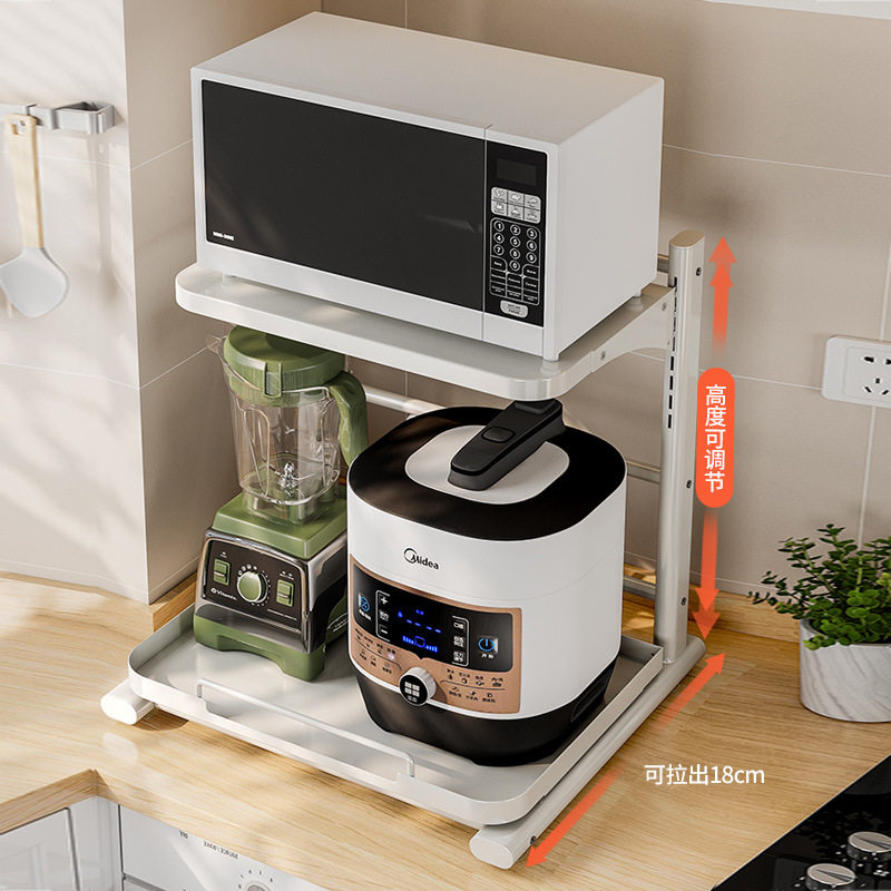 厨房置物架多功能电饭煲烤箱专用架可抽拉台面微波炉架电器收纳架,厨房/烹饪用具,微波炉置物架,淘宝优惠券,粉丝福利购,淘宝优惠卷
