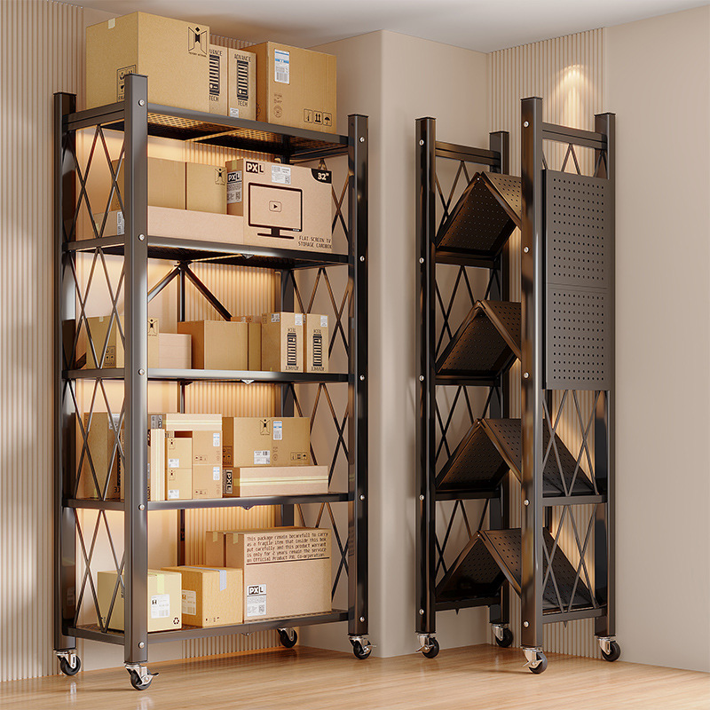 可移动多层收纳书架置物架