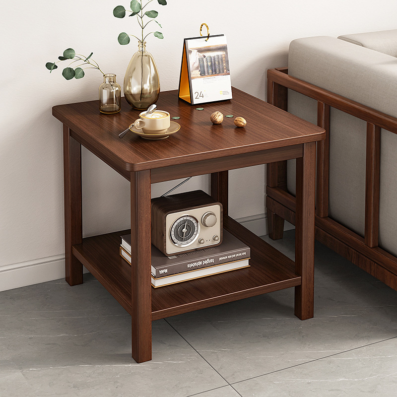 中式沙发边几小桌子客厅阳台家用小茶几床头柜现代简约小方桌