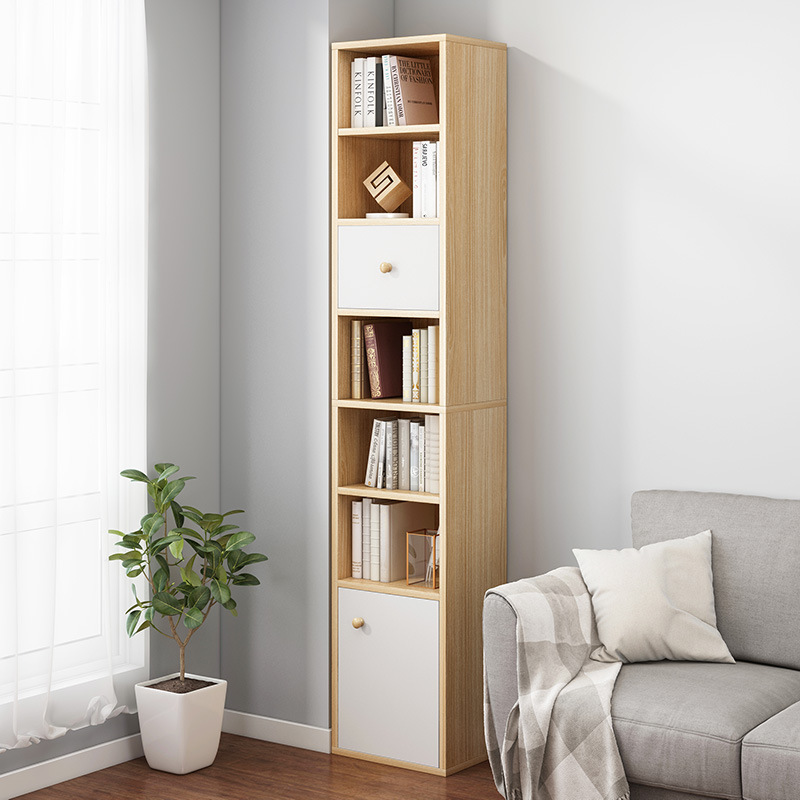简易落地书架省空间收纳柜
