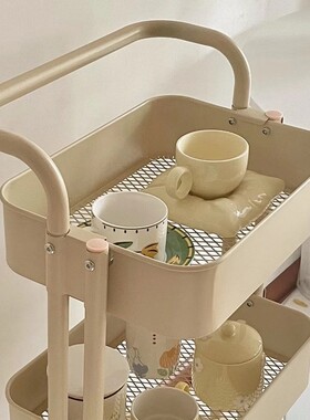 书架小推车边几置物架落地带轮卧室零食架可移动厨房收纳储物架子