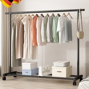 防锈衣架烘乾挂衣架客厅收纳层架阳台宿舍置地晾衣架简易加粗晒衣