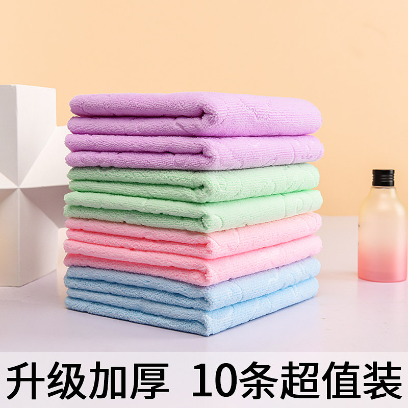 毛巾家用洗脸洗澡美容巾速干比纯棉吸水不掉毛厨房洗碗巾保洁抹布