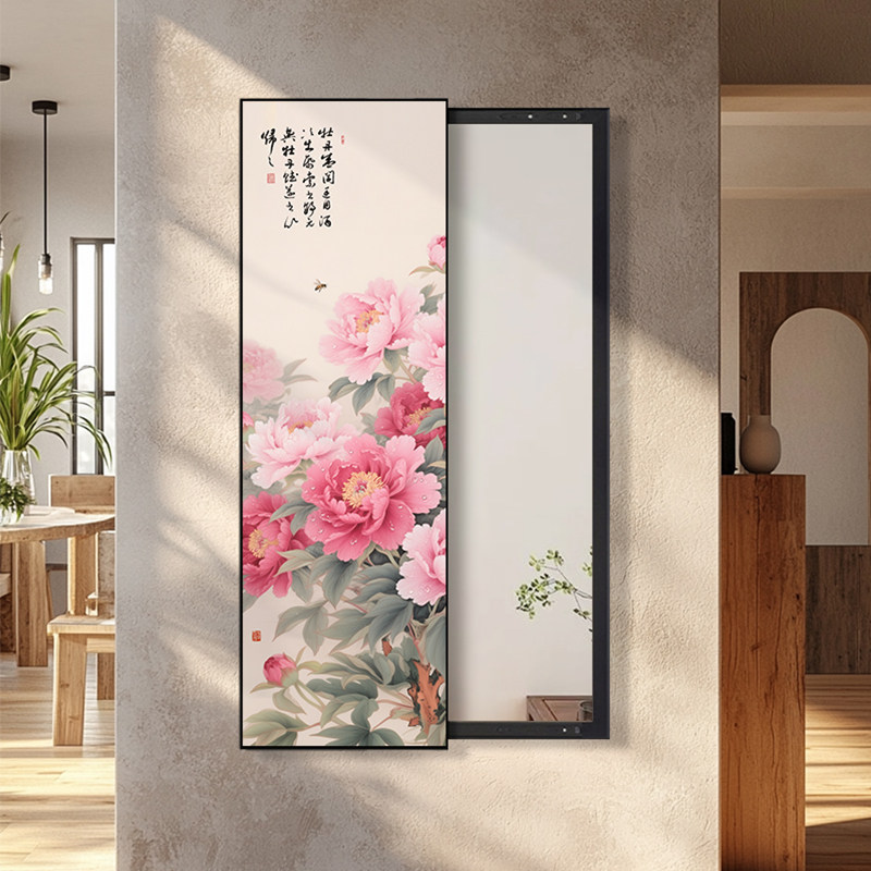 宋氏美学挂画穿衣镜隐藏式壁画新