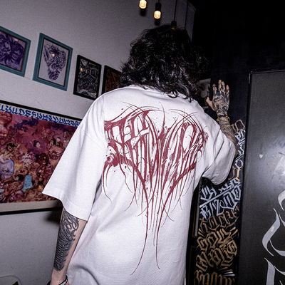 LWA短袖小众国潮男女花体字短袖