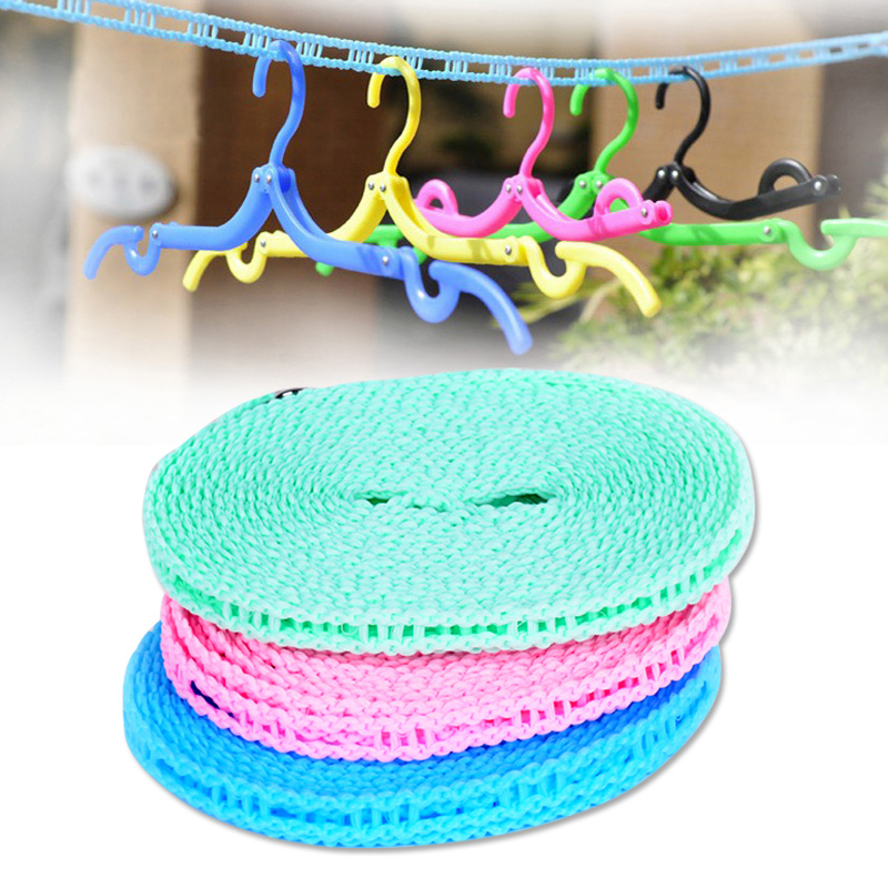 5米加粗晾衣绳户外旅行挂衣绳宿舍防风防滑凉衣绳晒被绳晾晒绳子