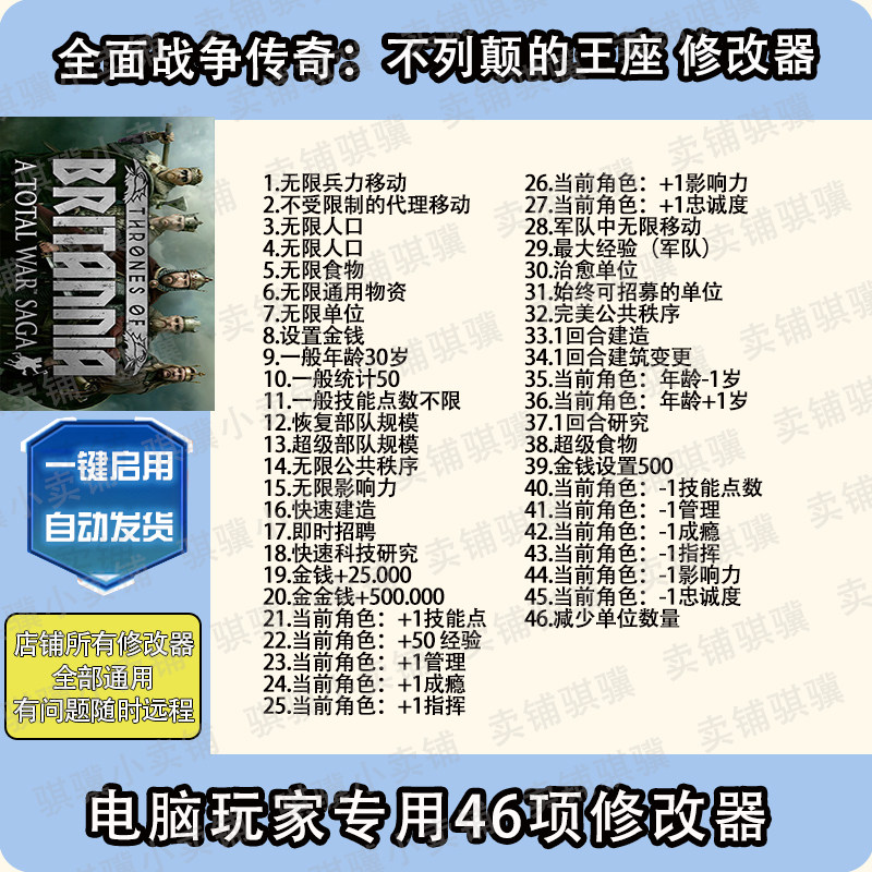 全面战争传奇不列颠的王座修改器Total War SagaThro辅助科技单机