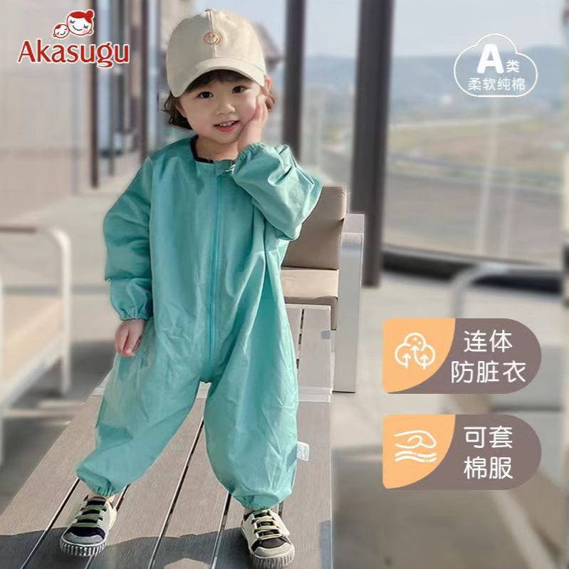 宝宝爬爬服拖地户外女婴儿爬行服儿童连体男宝防脏爬爬衣耐脏秋冬