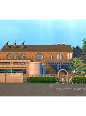 模拟人生4CC房屋mod|工业风loft|1卧1卫住宅一套带家具40x30|#136