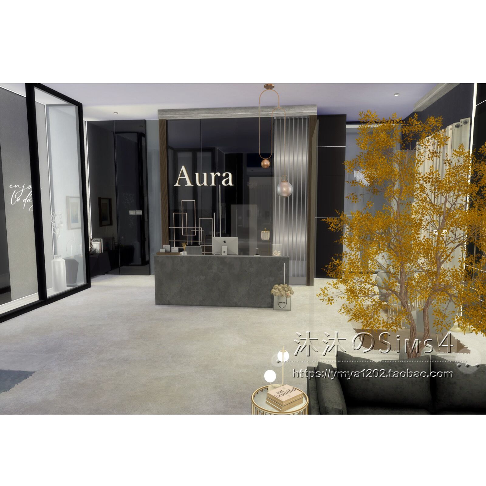模拟人生4CC房屋mod|Aura摄影工作室|930麦地那工作室带家具|#186