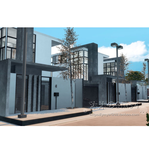 模拟人生4CC房屋mod|Lotus Avenue|3卧3卫|住宅带家具|30x20|#381