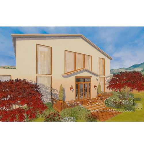 模拟人生4CC房屋mod|Montara|3卧3卫|住宅一套带家具|30x30|#566