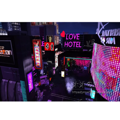 模拟人生4CC房屋mod|霓虹城市|酒吧胶囊旅馆一套带家具64x64|#181