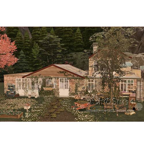 模拟人生4CC房屋mod|Autumn home|乡村住宅一套带家具|40x30|#277