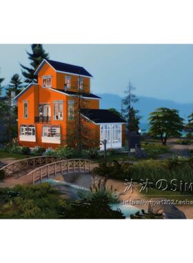 模拟人生4CC房屋mod|幼儿园住宅|4卧2卫|一套带家具|20x20|#401