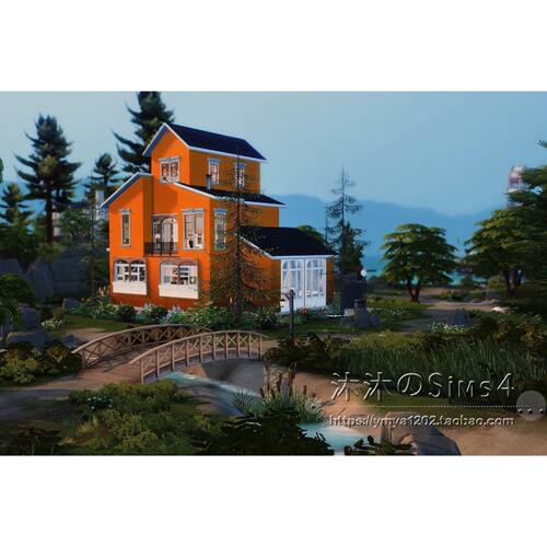 模拟人生4CC房屋mod|幼儿园住宅|4卧2卫|一套带家具|20x20|#401