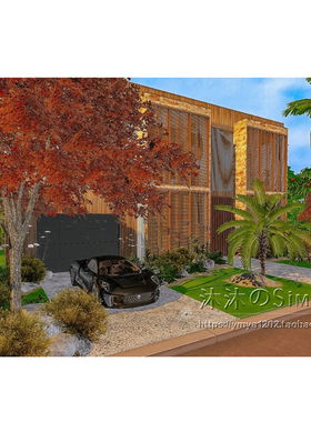 模拟人生4CC房屋mod|Saffron|3卧2卫|住宅一套带家具|30x20|#558