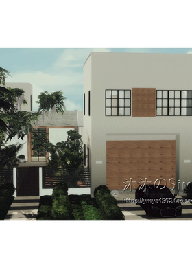 模拟人生4CC房屋mod|原木风别墅|4卧4卫住宅一套带家具50x40|#179