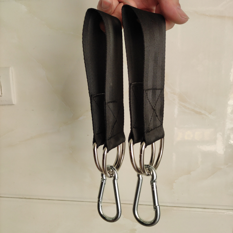 荡秋千配件吊绳吊椅搭配吊篮单杠挂带绳子挂钩弹簧钩连接带悬挂扣