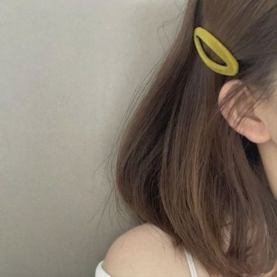 4色 质感hen好 闭眼入的品质 百搭的款 碎发夹子掰掰椭圆侧边夹