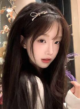 千金风金属蝴蝶结发箍女
