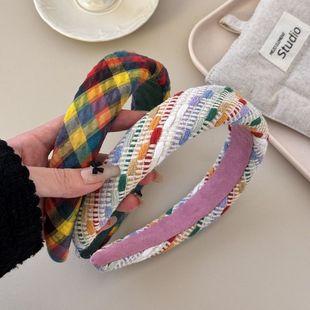 韩版 简约彩色宽边发箍秋冬海绵亮彩压发头箍发饰高颅顶女甜美发饰