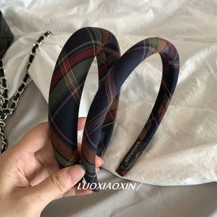 韩版 子发箍韩国复古外出头箍压发头窟海绵高颅顶发饰 ins英伦风格