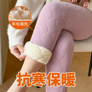 女2024新款 秋裤 秋冬保暖裤 加绒内穿校服神器初高中棉裤 冬季 打底裤