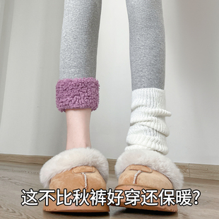 螺纹收腹加厚秋裤 东北特厚棉裤 内穿打底裤 女冬季 云朵绒护腰保暖裤