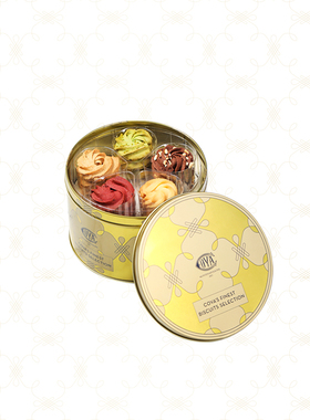 COVA C型黄油糕点礼盒多种口味西式手工曲奇饼干30片点心零食好友