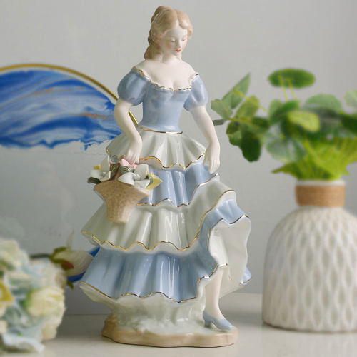 现代轻奢欧式家居简约人物装饰品客厅酒柜摆件陶瓷工艺品生日礼物