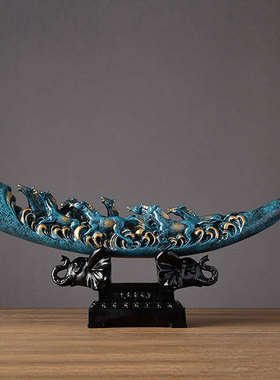 树脂祝福中式玄关客厅