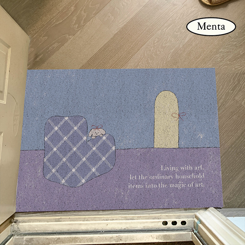 MENTA “家居”原创可爱丝圈入户门地垫门厅玄关脚垫地毯耐脏ins