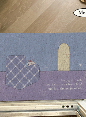 MENTA “家居”原创可爱丝圈入户门地垫门厅玄关脚垫地毯耐脏ins