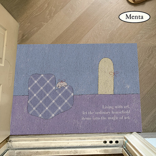 MENTA “家居”原创可爱丝圈入户门地垫门厅玄关脚垫地毯耐脏ins