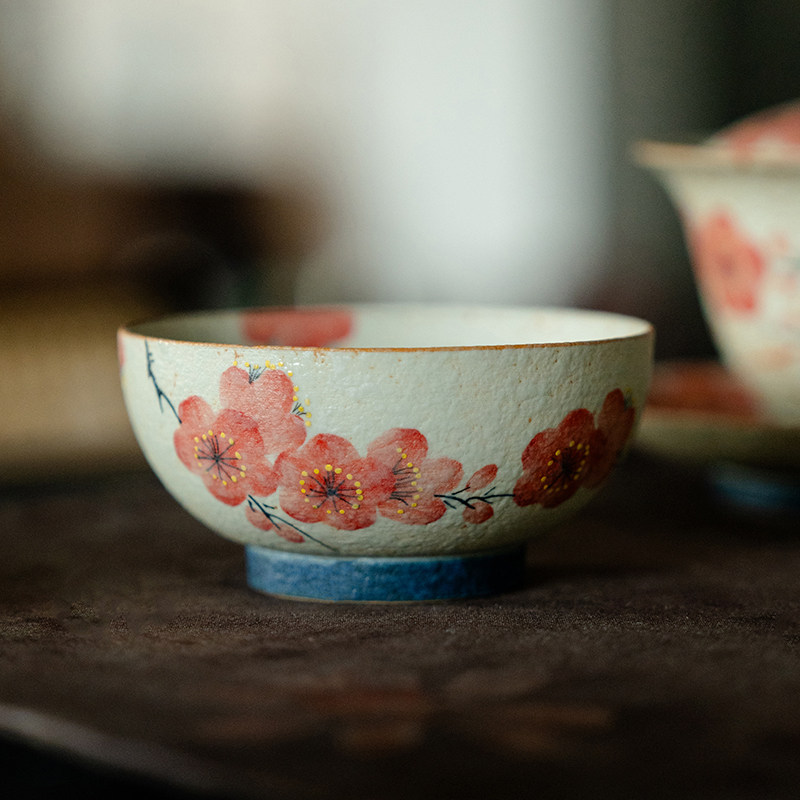 昌朴居茶杯主人杯陶瓷梅花闻心杯新中式品茗杯个人专用单个杯茶具,餐饮具,茶杯,淘宝优惠券,粉丝福利购,淘宝优惠卷