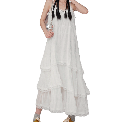 RJVO蕾丝吊带连衣裙女夏新款