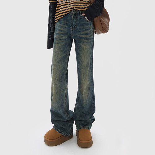 RJVO美式复古怀旧牛仔裤女