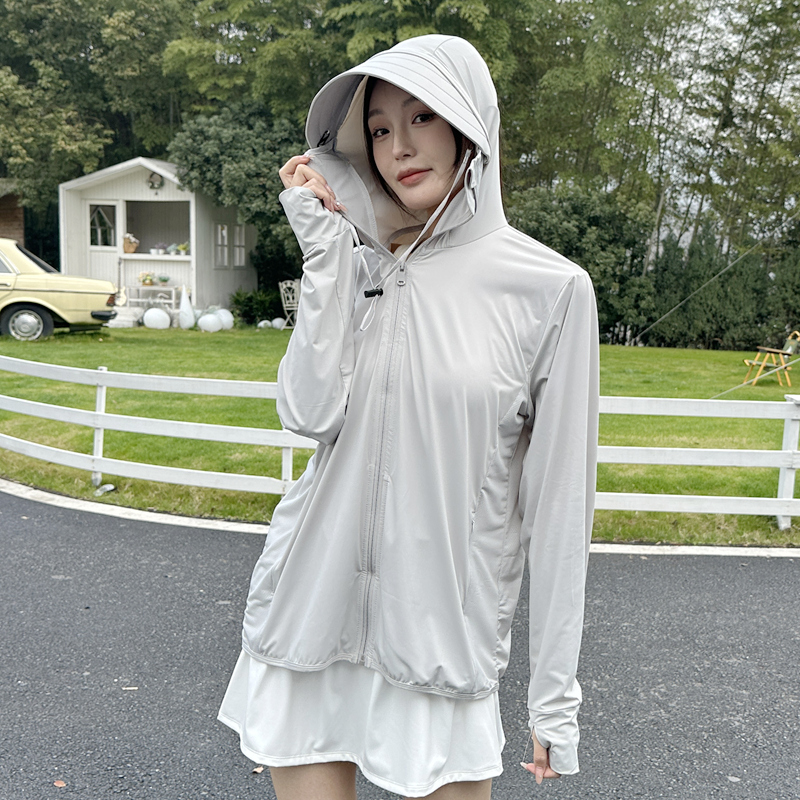 2025新款防晒衣女夏季防紫外线透气薄款冰丝防晒服宽松UPF50外套
