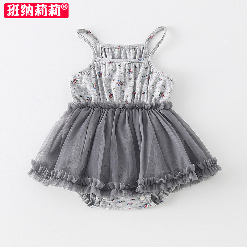 女宝宝超萌可爱夏季包屁裙连体衣