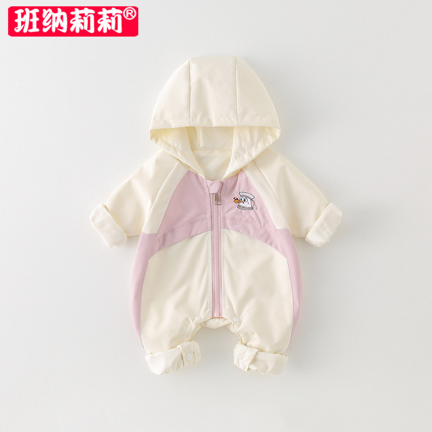 婴儿衣服春秋装连体衣哈衣冲锋衣图片