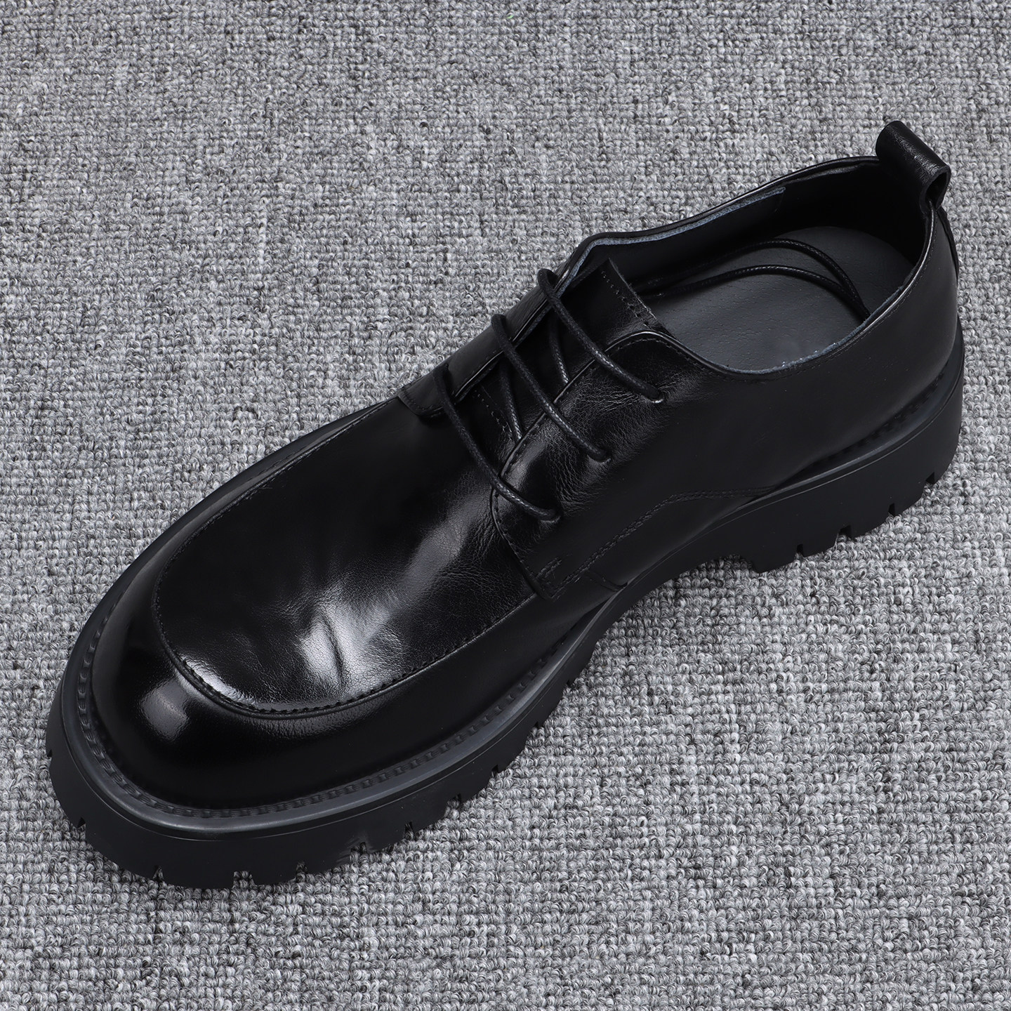 马丁靴男款2025秋冬新款真皮厚底低帮大头皮鞋男英伦百搭潮流皮鞋