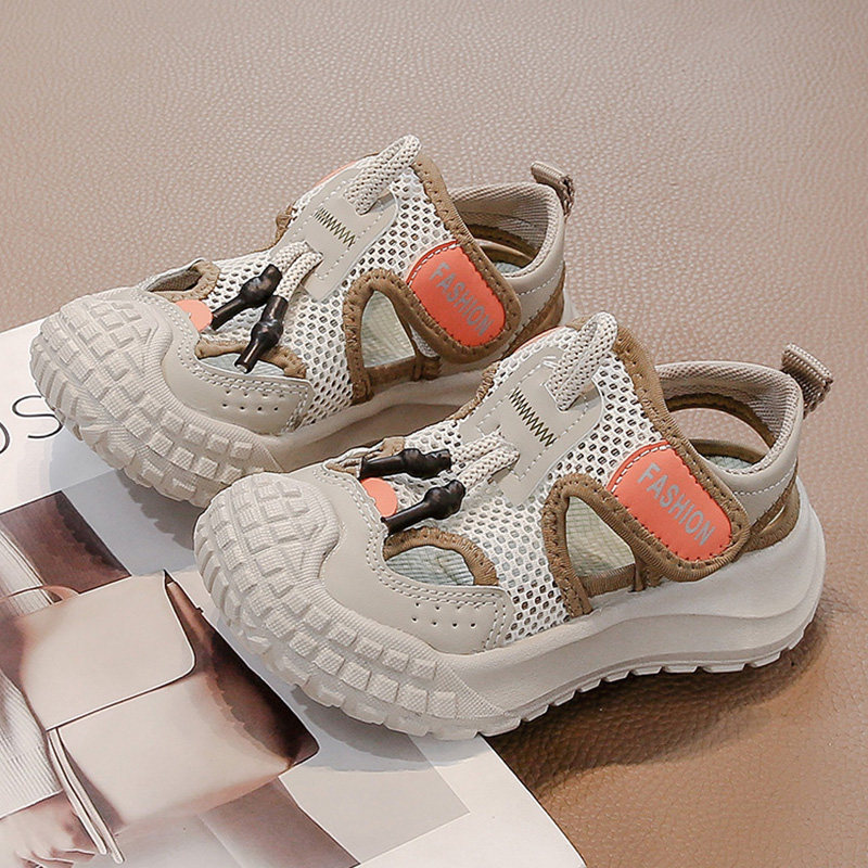 夏季2026女童凉鞋儿童网面轻便防滑运动鞋男童镂空外穿透气休闲鞋