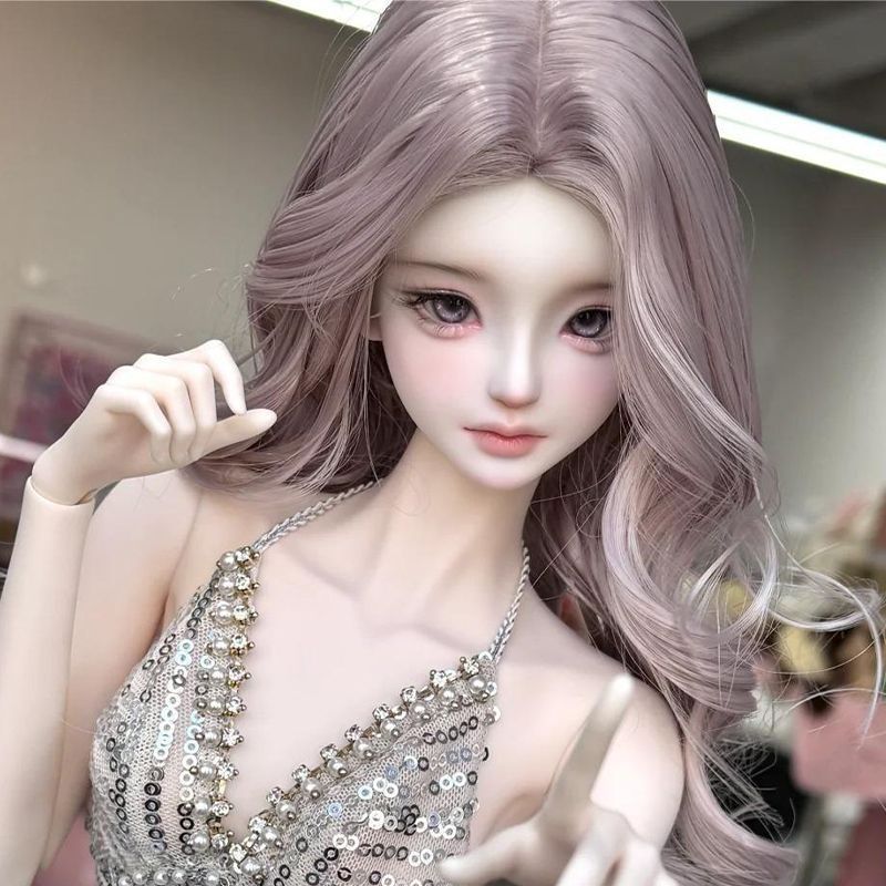 甜美小姝bjd娃娃3分女娃少女双抗树脂mjd素体60厘米sd玩偶一翻d头图片
