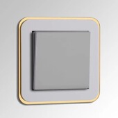 轻奢风开关贴保护套客厅免粘防尘家用现代开关插座简约贴插座装 饰