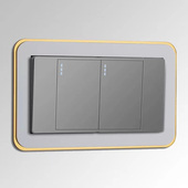 118型开关贴亚克力插座保护套定制可视门铃边框卡通轻奢装 饰遮丑