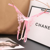 维多利亚女士纯欲蕾丝情调火辣情侣免穿脱开档内裤 女性感三角裤